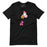 Black Halloween t-shirt featuring a cute pink balloon dog with colorful Halloween balloons, including a jack-o'-lantern and ghost. Perfect for spooky season outfits or festive balloon dog lovers.