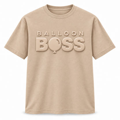 Balloon Boss Tone-on-Tone Puff Print T-Shirt
