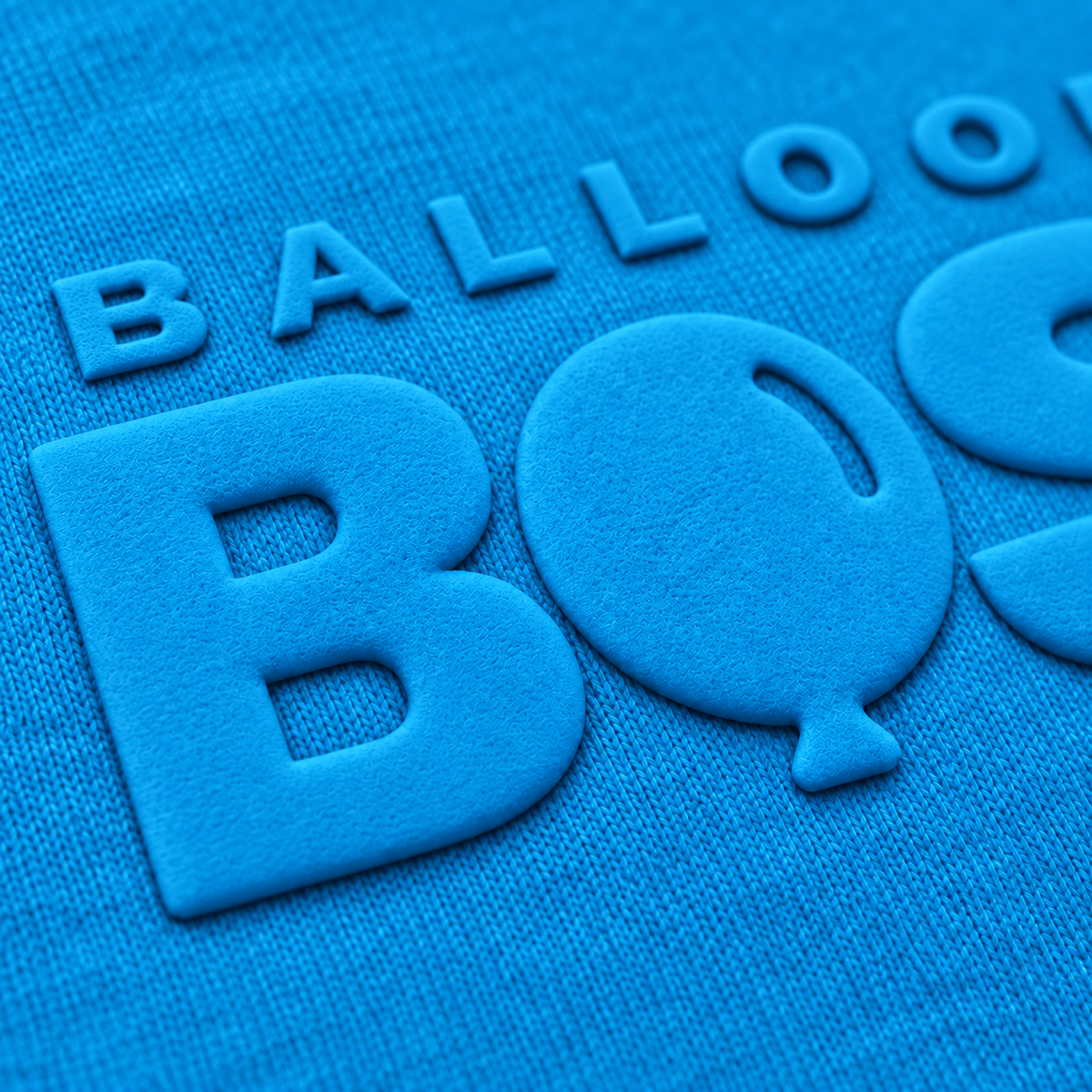 Balloon Boss Tone-on-Tone Puff Print Crewneck