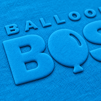 Balloon Boss Tone-on-Tone Puff Print Crewneck