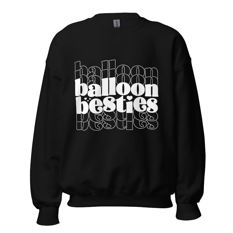 Balloon Besties (Black) Unisex Sweatshirt
