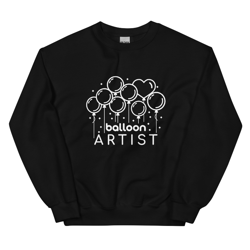 Balloon Artist "Lots of Balloons" Black Sweatshirt