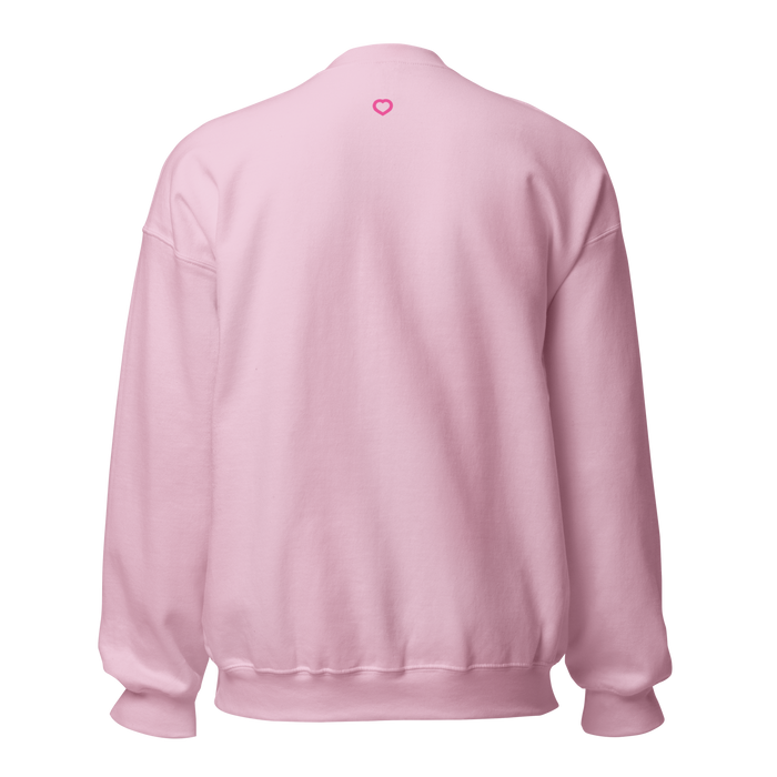 Balloon Confetti Heart (Light Pink) Unisex Sweatshirt