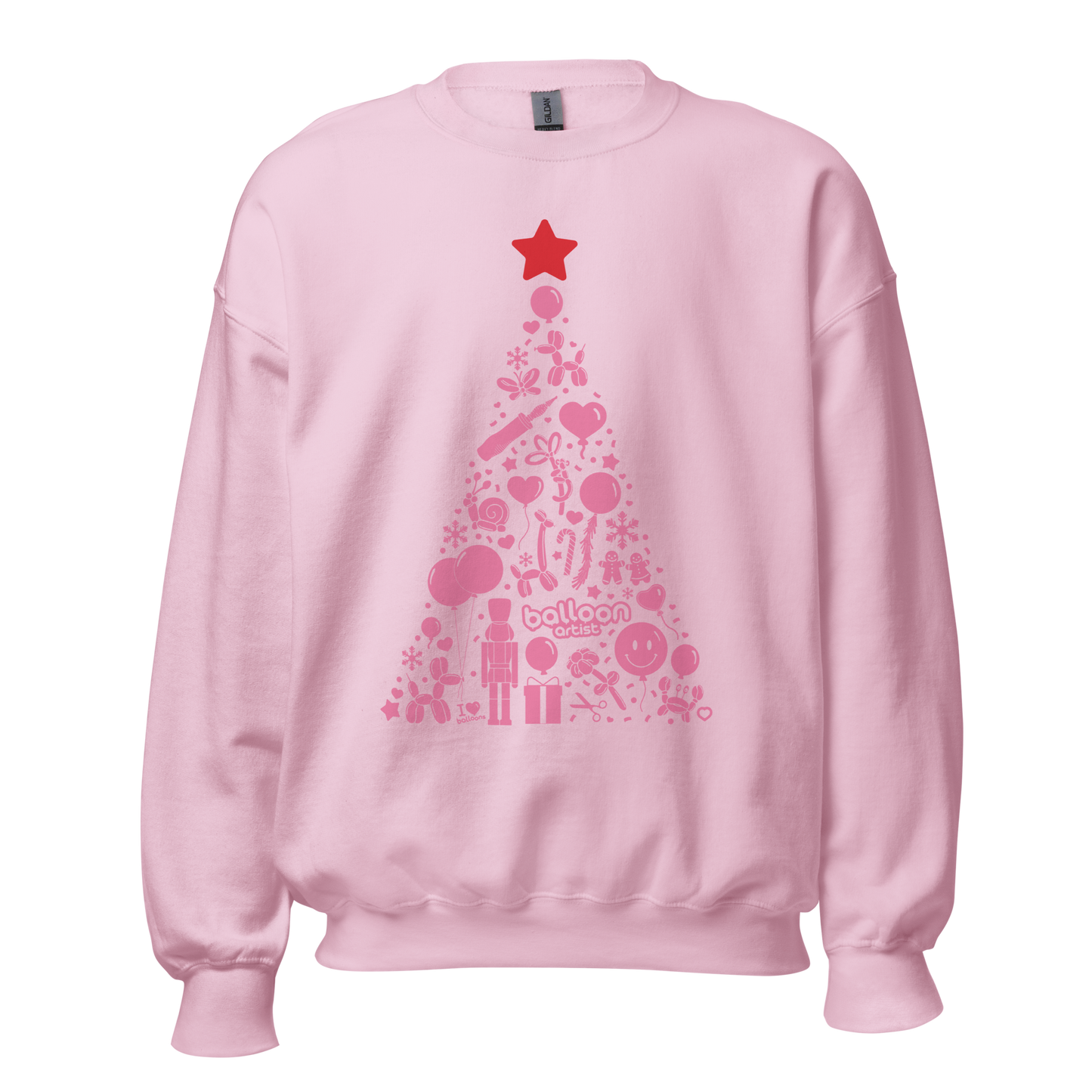 Xmas Tree Sweater (Light Pink)