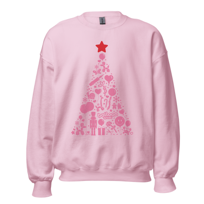 Xmas Tree Sweater (Light Pink)