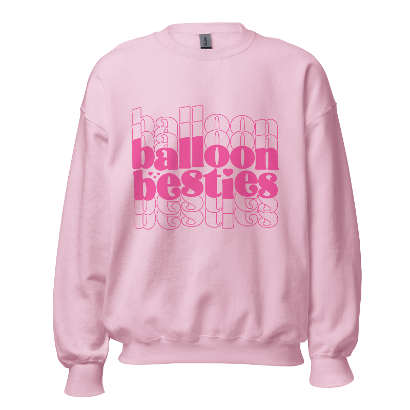 Balloon Besties (Light Pink) Unisex Sweatshirt