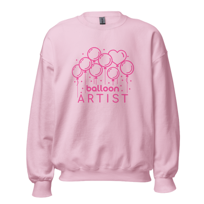 Balloon Artist "Lots of Balloons" Pink Sweatshirt