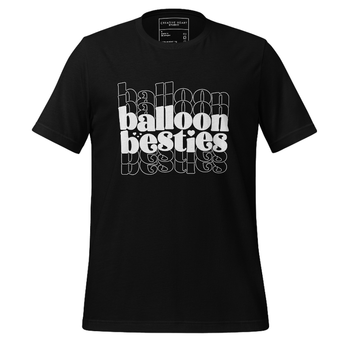 Balloon Besties (Black) Unisex t-shirt