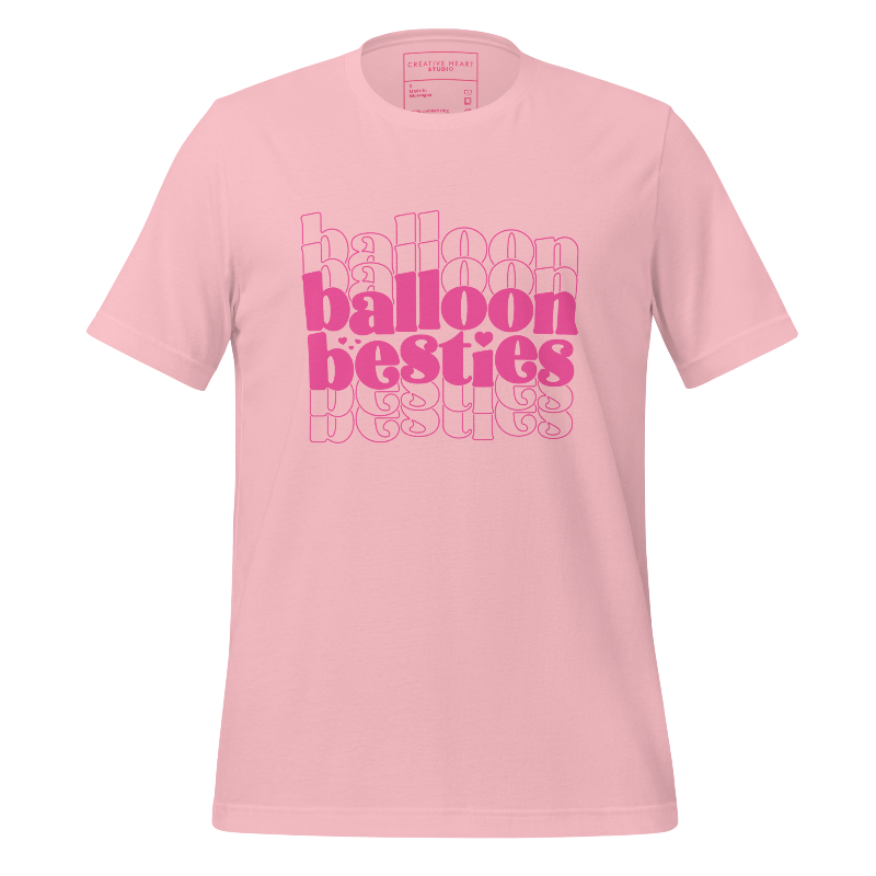 Balloon Besties (Light Pink) Unisex t-shirt