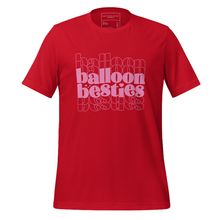 Balloon Besties (Red) Unisex t-shirt