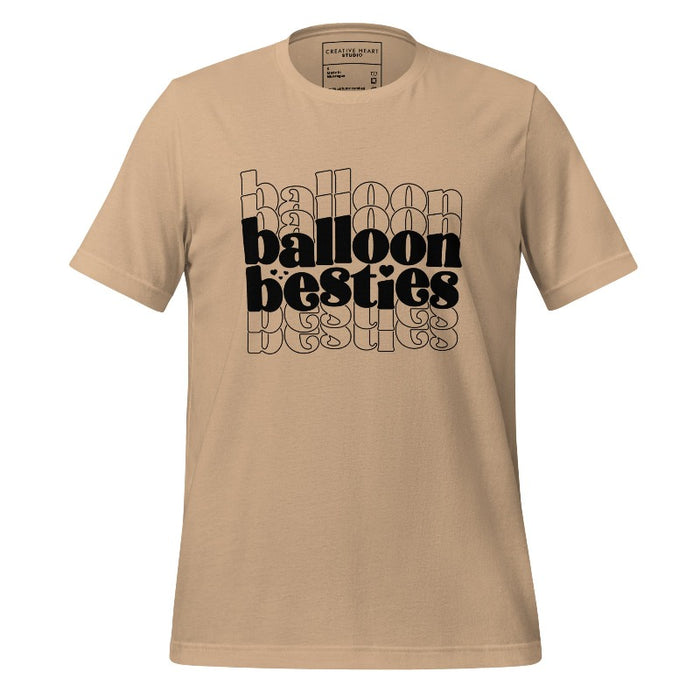 Balloon Besties (Latte) Unisex t-shirt