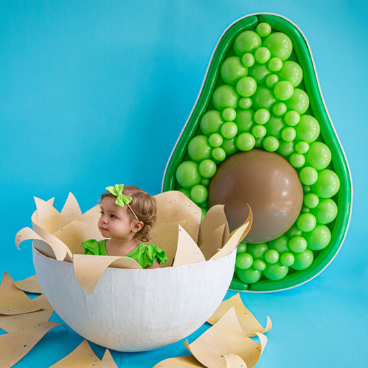 Avocado BALLOON MOSAIC digital design template