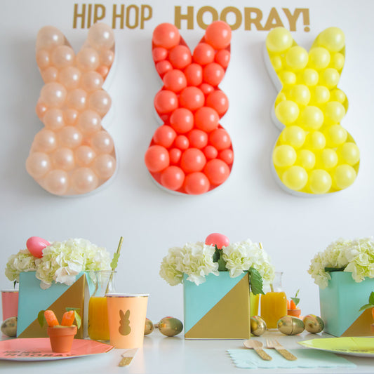 Marshmallow Bunny BALLOON MOSAIC digital design template