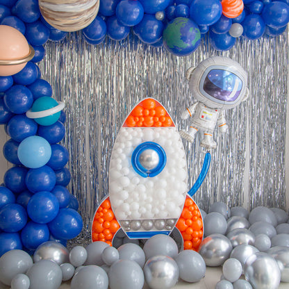 Rocket BALLOON MOSAIC digital design template