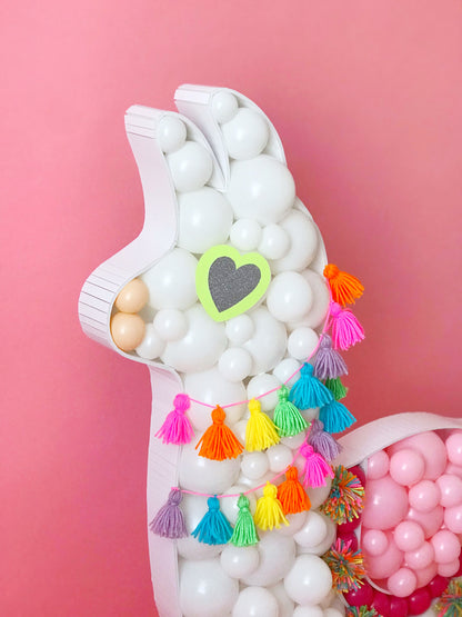 Llama BALLOON MOSAIC digital design template