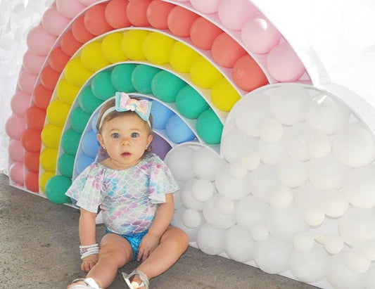 Rainbow and Unicorn Bundle BALLOON MOSAIC™ digital design template