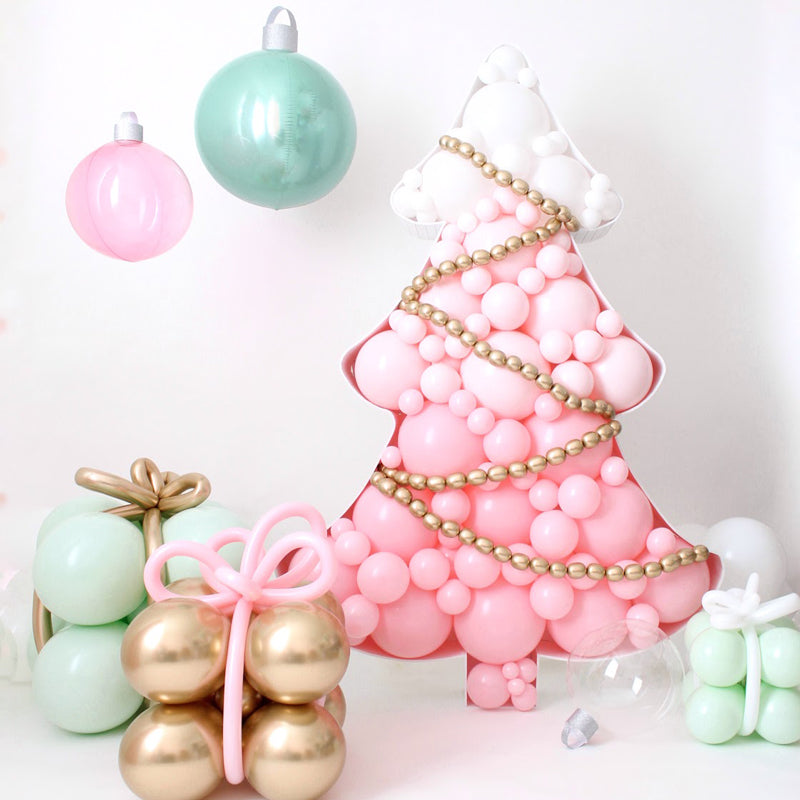 Christmas Tree BALLOON MOSAIC digital design template
