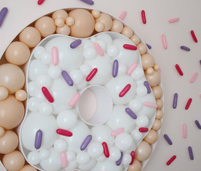 Donut Balloon Mosaic with Sprinkle Balloon background