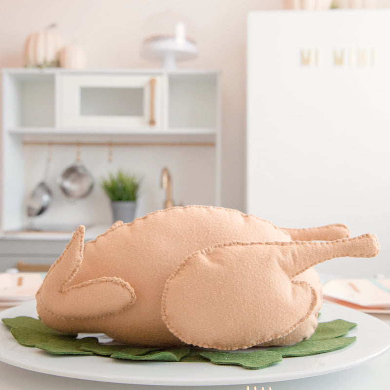 DIY Template Felt Thanksgiving Turkey Play Food