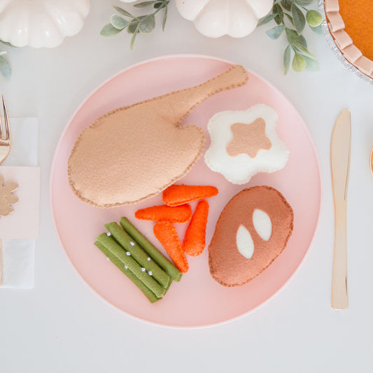 DIY Template - Felt Turkey Dinner