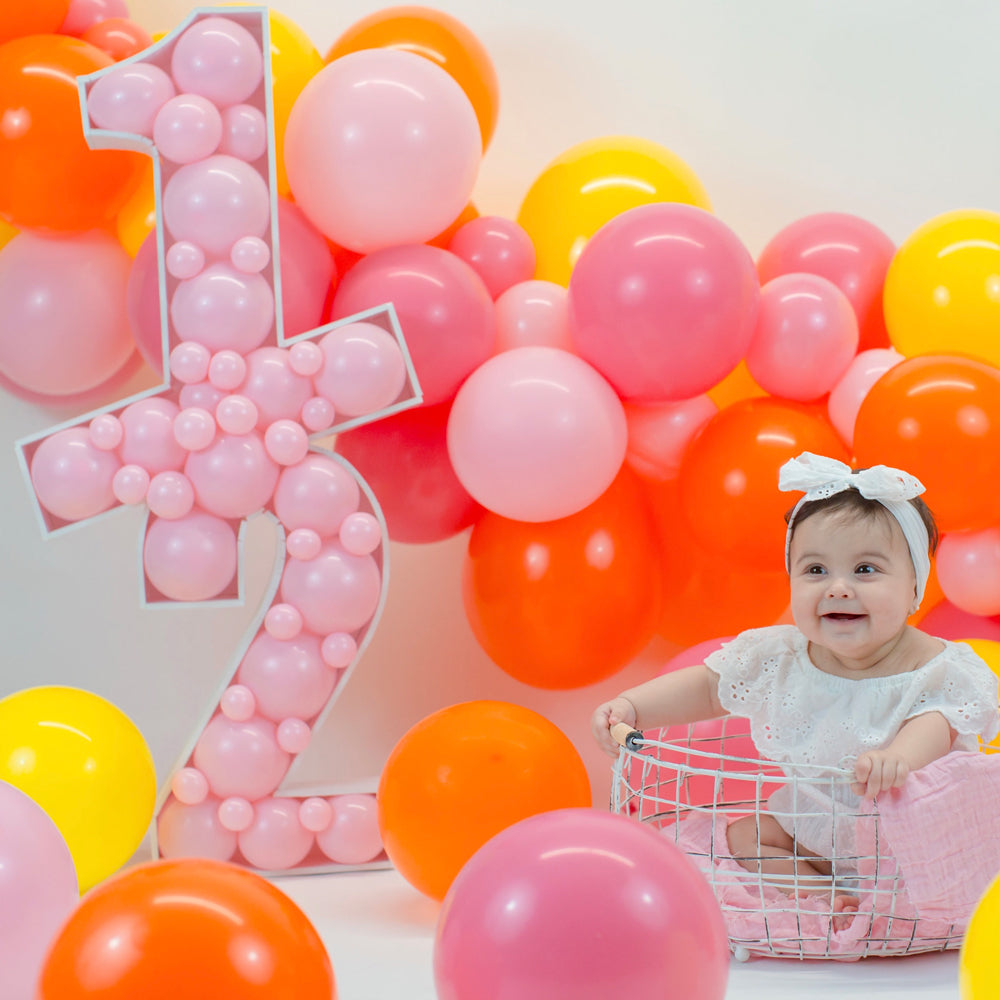 Half BALLOON MOSAIC digital design template