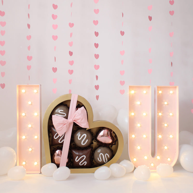 I Heart U (Bundle) BALLOON MOSAIC digital design template