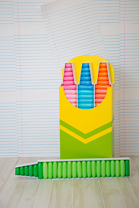 Crayon BALLOON MOSAIC digital design template