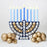 Menorah Balloon Mosaic - Hanukkah balloon decoration ideas