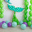 Mermaid Tail BALLOON MOSAIC digital design template