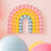 Modern Rainbow Balloon Mosaic design template