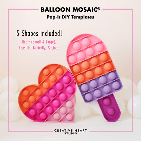 Balloon Mosaic Template for Pop-Its