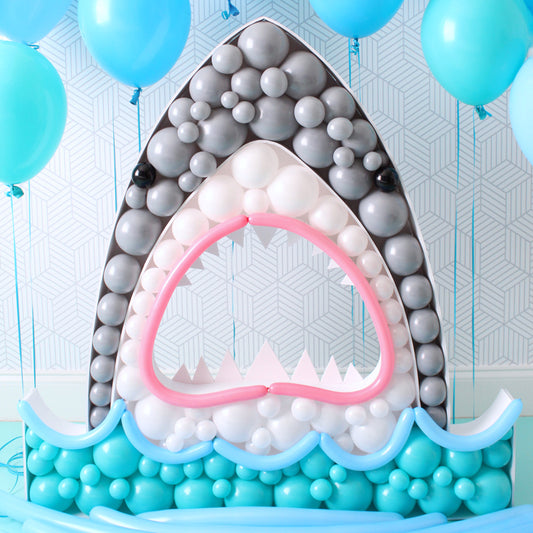 Shark BALLOON MOSAIC digital design template