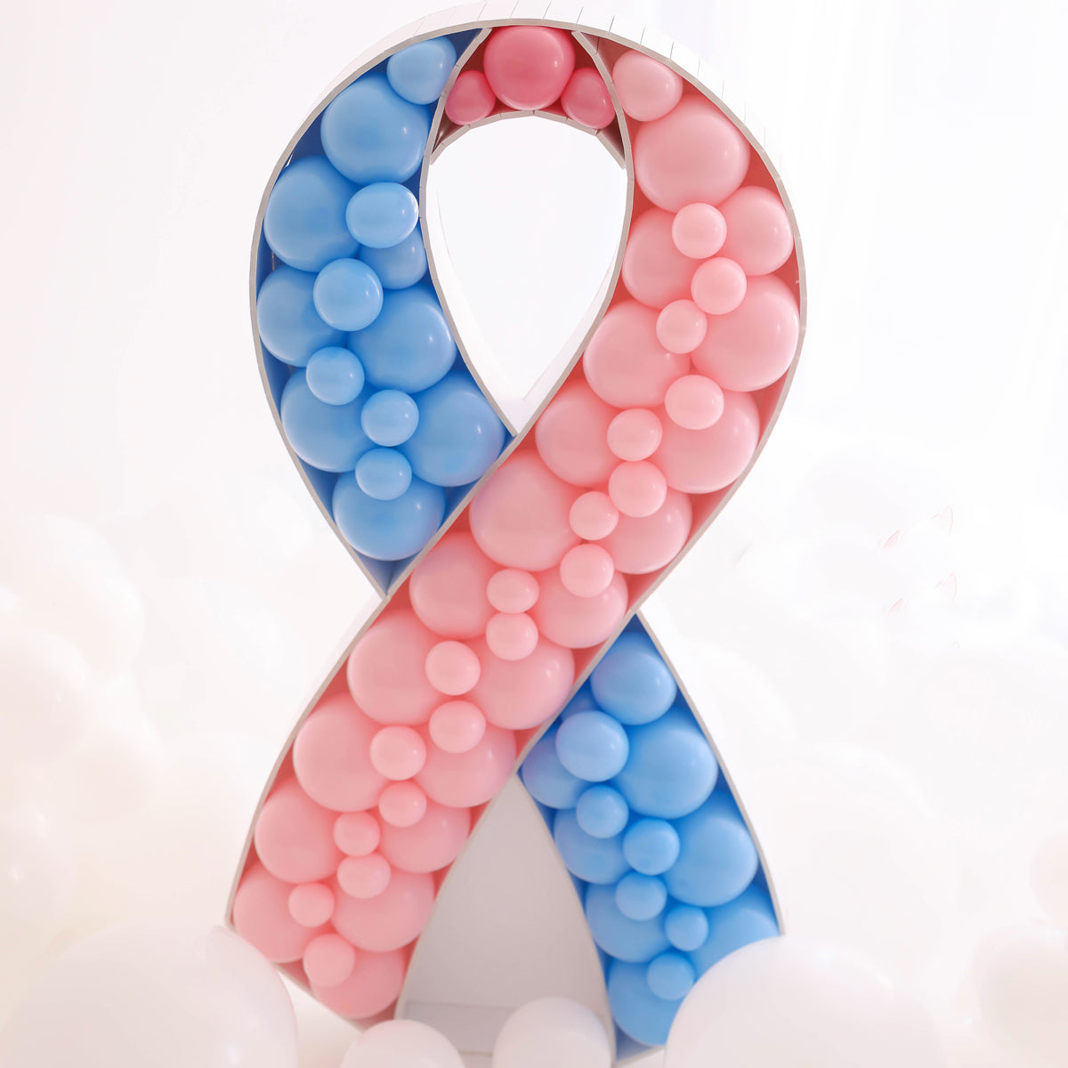 Support Ribbon BALLOON MOSAIC digital design template