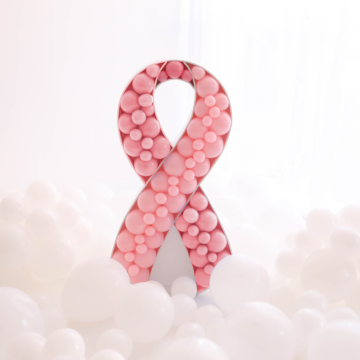 Support Ribbon BALLOON MOSAIC digital design template — The Creative ...