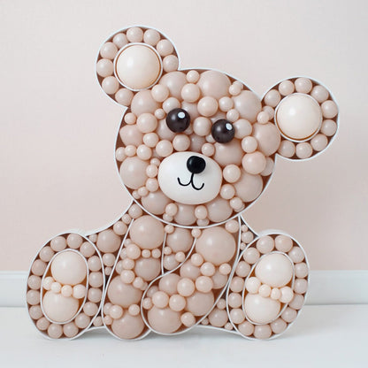 sitting teddy bear balloon mosaic