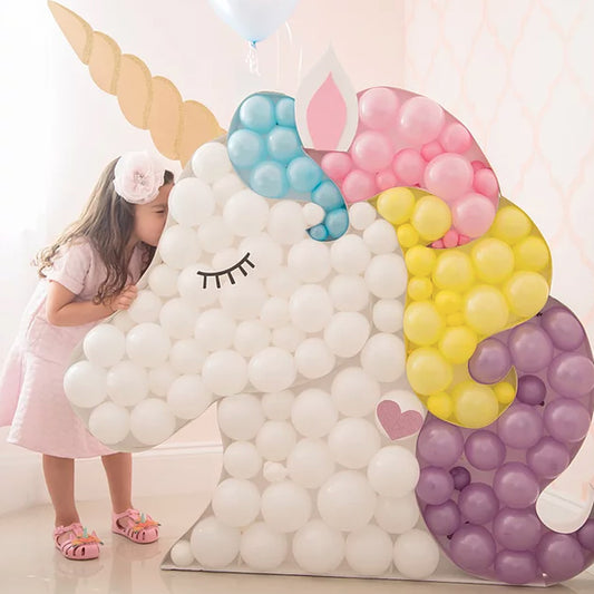 Unicorn BALLOON MOSAIC digital design template