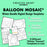 Winter Bundle BALLOON MOSAIC digital design template
