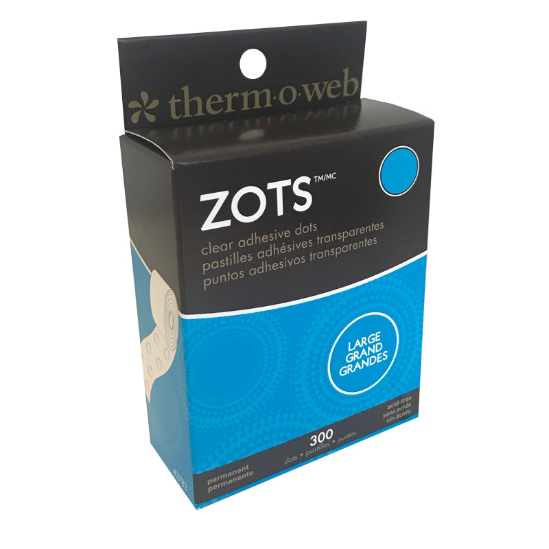 ZOTS CLEAR ADHESIVE DOTS - Thermoweb – The 12x12 Cardstock Shop