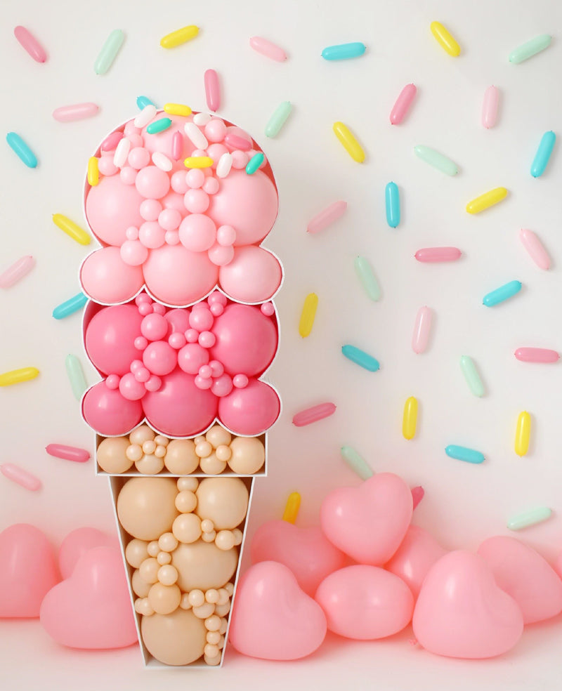 Ice Cream Cones BALLOON MOSAIC digital design template