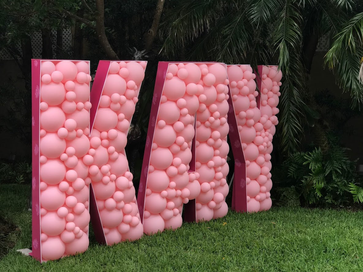 Letter K BALLOON MOSAIC™ digital design template