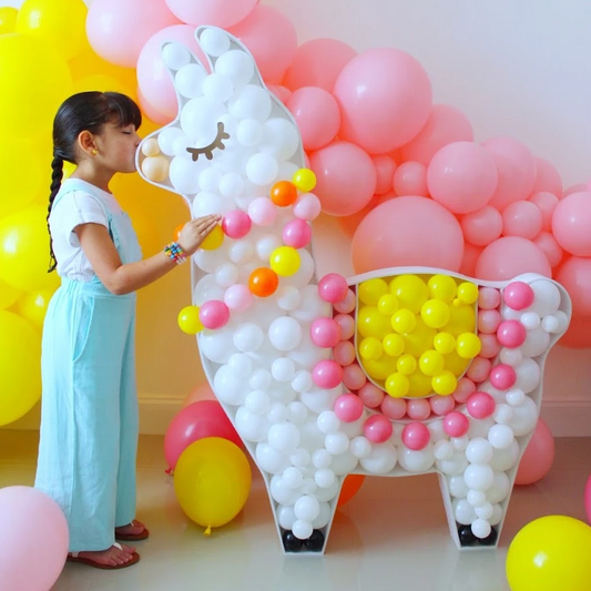 Llama BALLOON MOSAIC digital design template