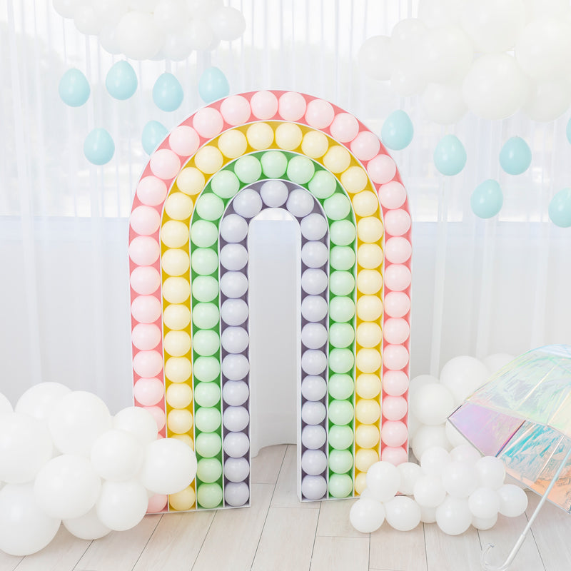 Modern Rainbow BALLOON MOSAIC digital design template