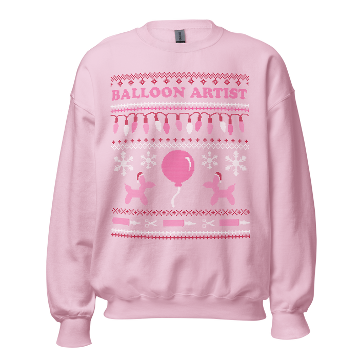 Balloon Artist Ugly Xmas Sweater (Pink)