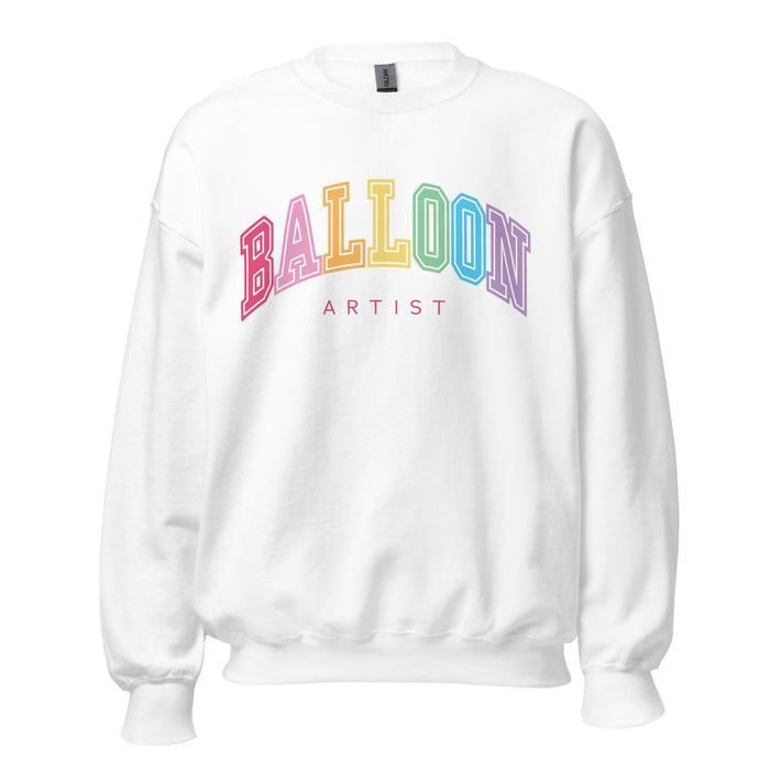 Balloon Artist College Style Sweater (Rainbow)