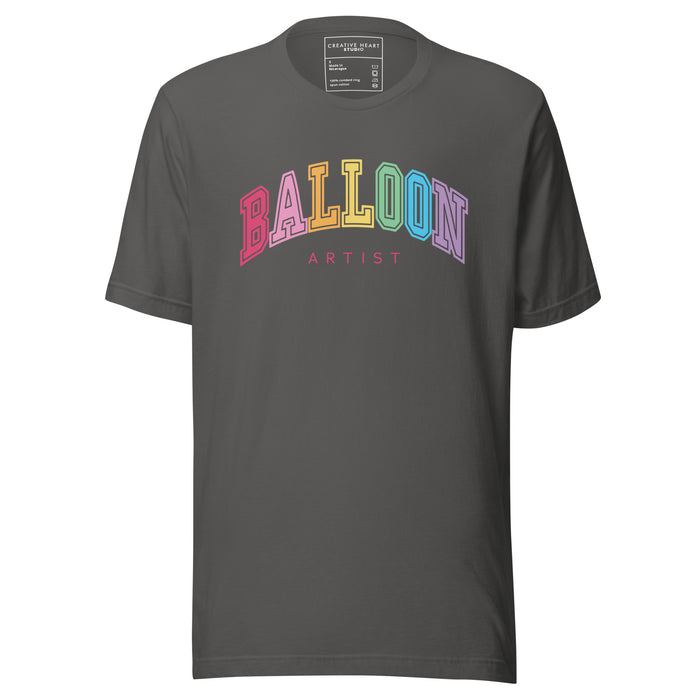 Balloon Artist College Style T-shirt (Rainbow)