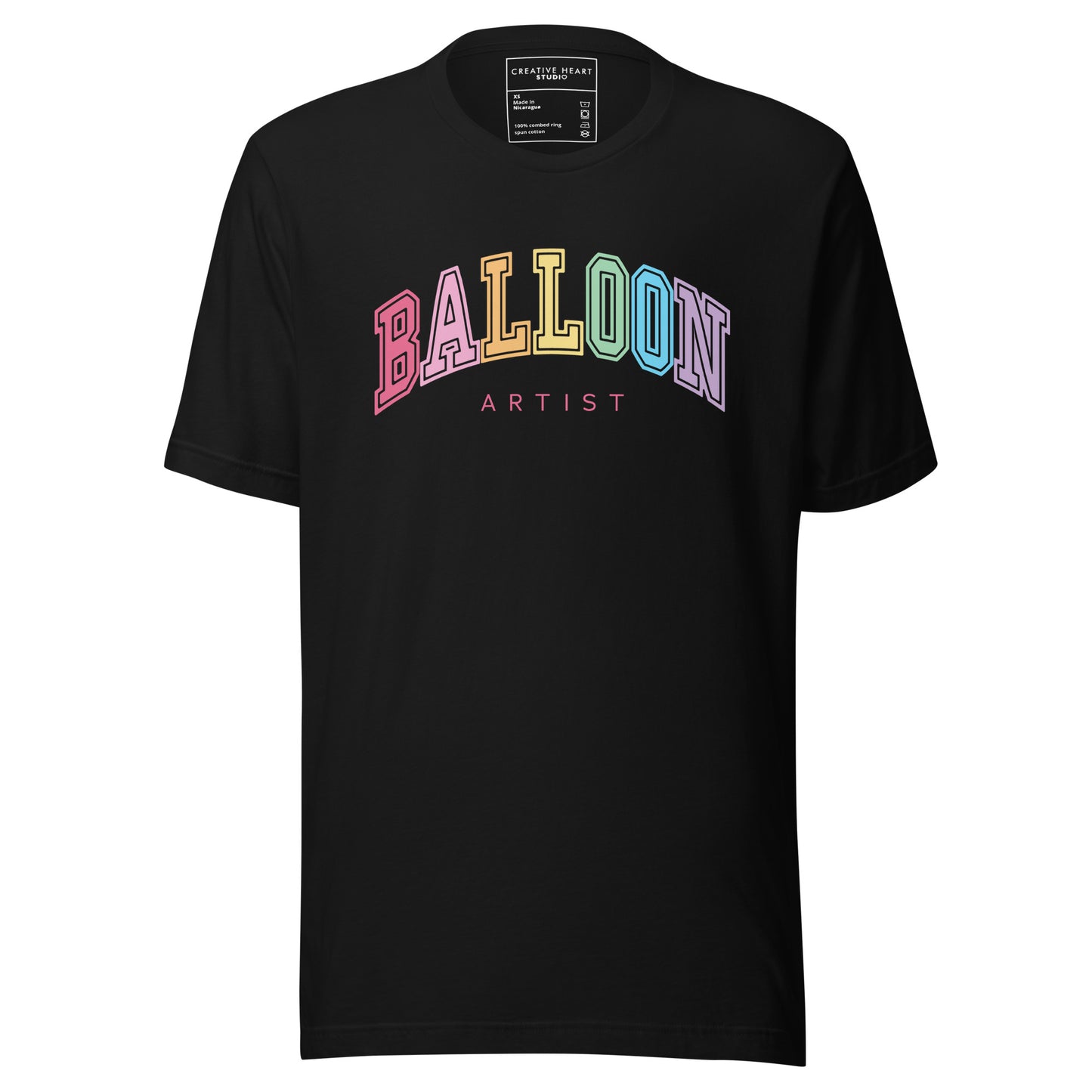 Balloon Artist College Style T-shirt (Rainbow)