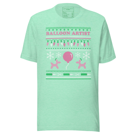 Balloon Artist Ugly Xmas T-shirt (Mint)