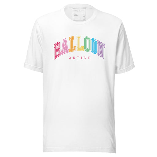 Balloon Artist College Style T-shirt (Rainbow)